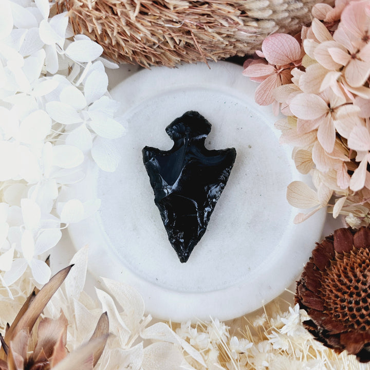 Black Obsidian Arrowhead