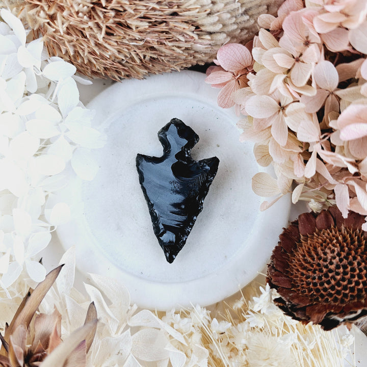 Black Obsidian Arrowhead