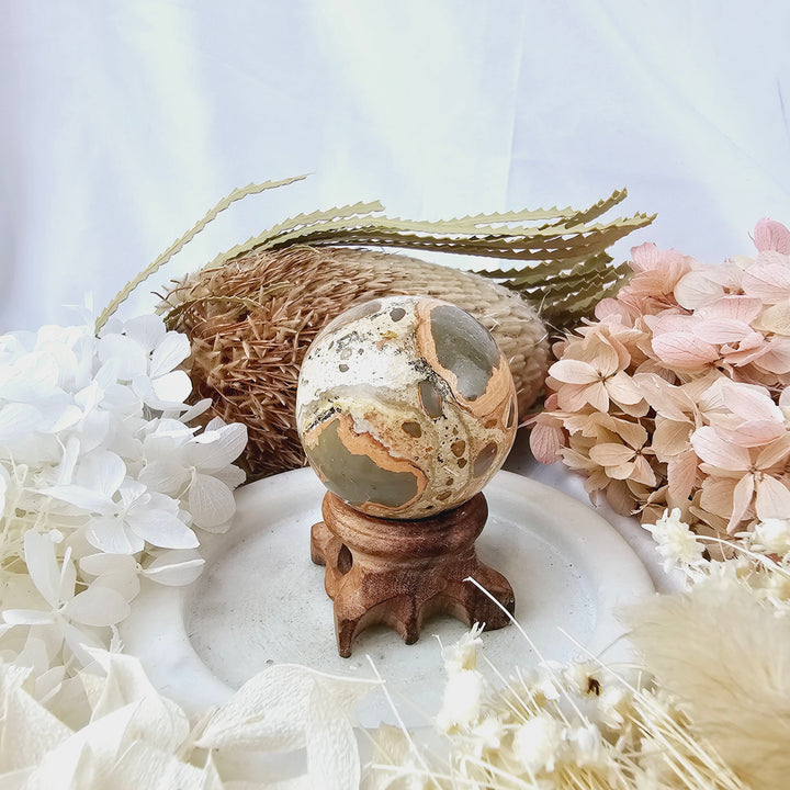 Leopard Skin Jasper Sphere