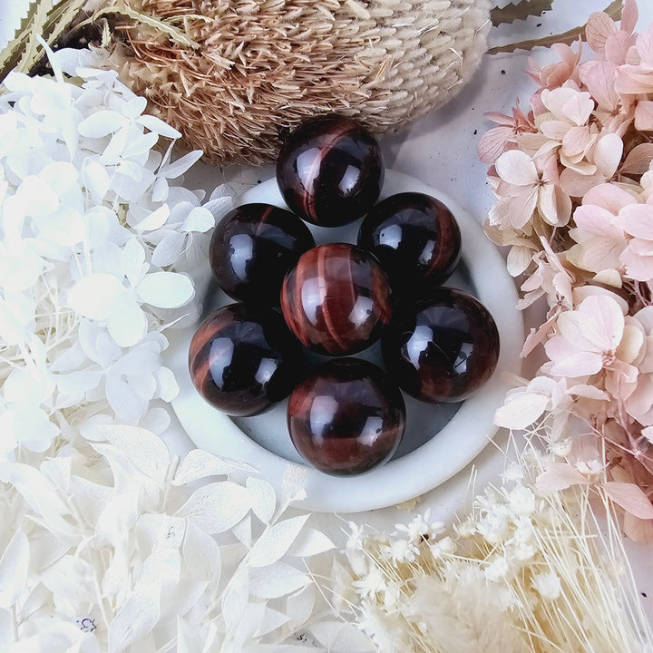 Red Tigers Eye Sphere