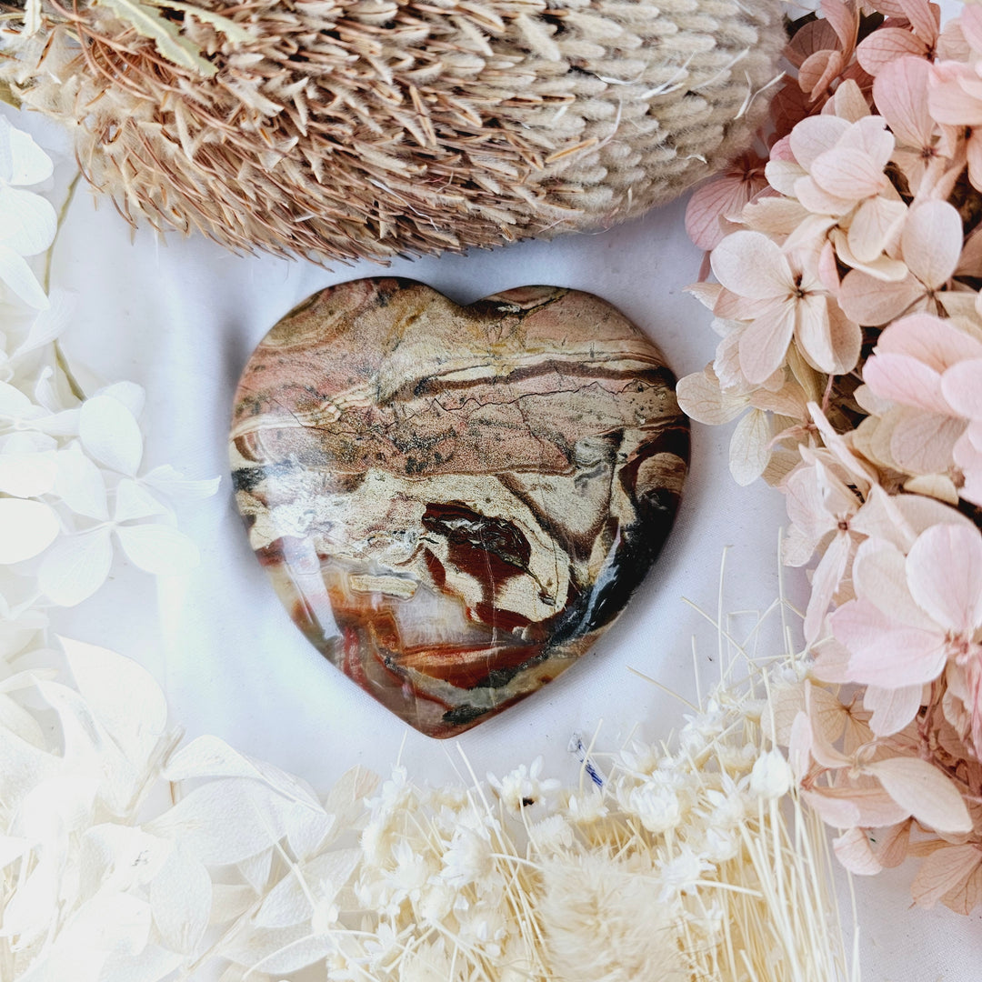 Red Jasper Heart