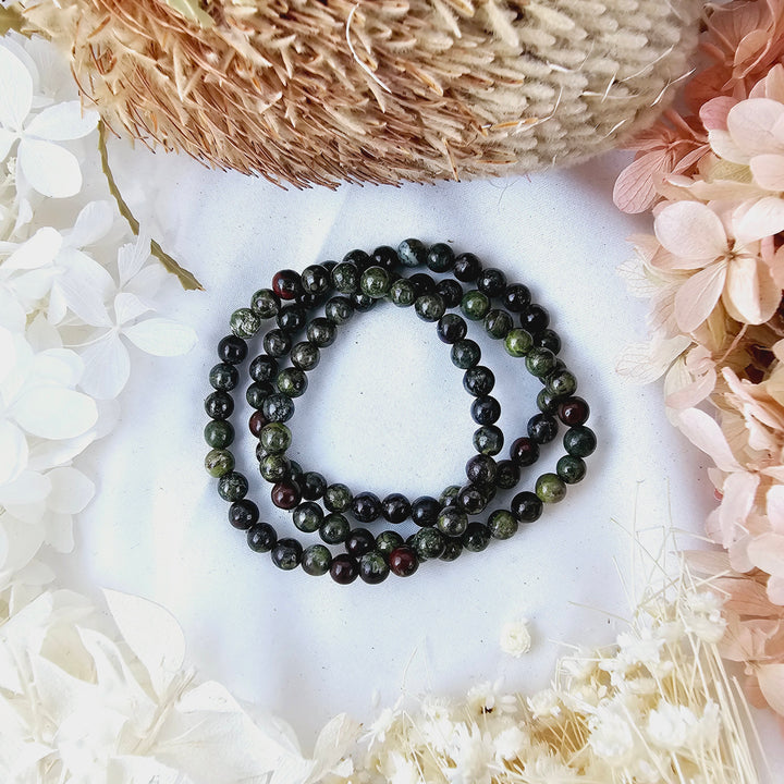 Dragons Blood Jasper Bracelet - 6mm