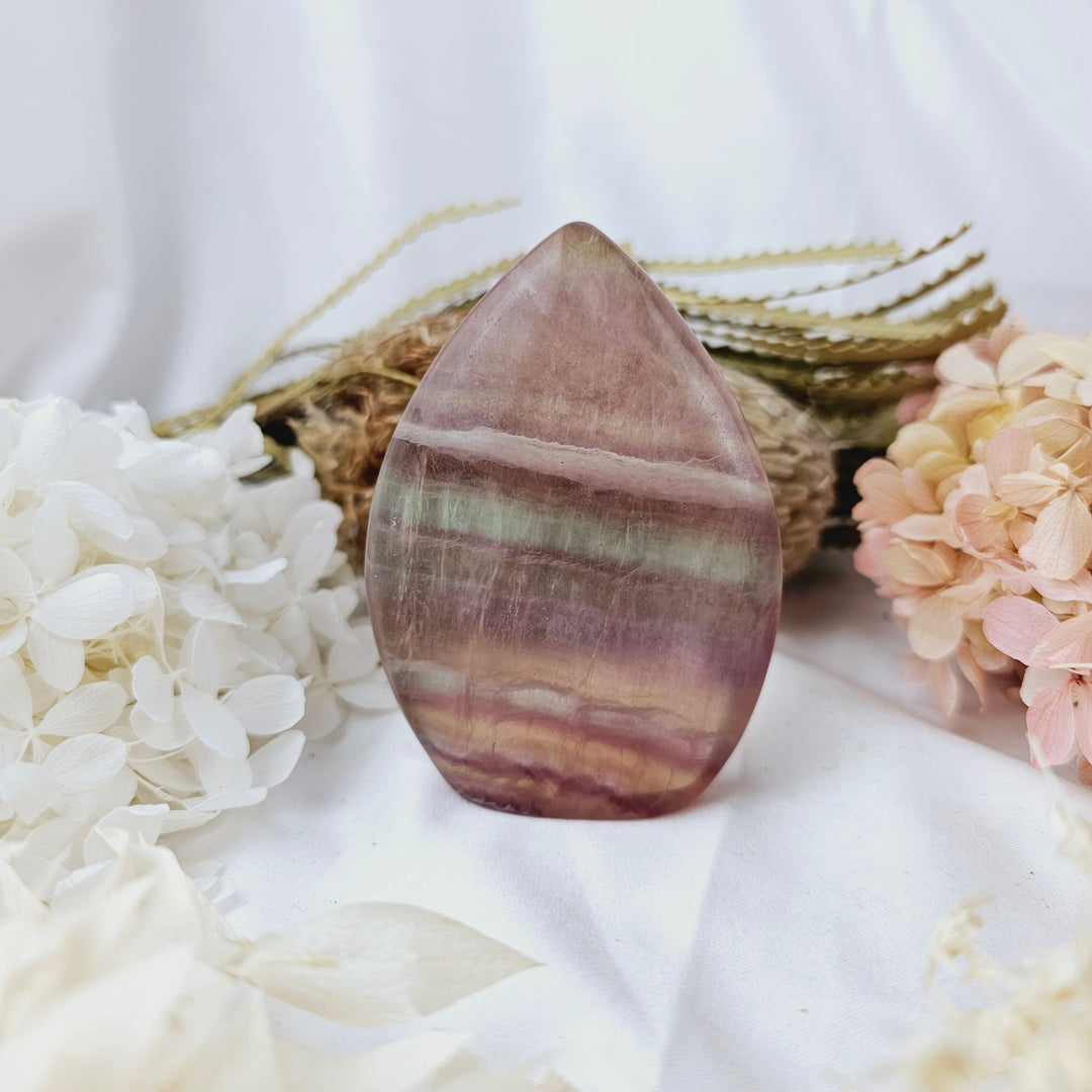 Rainbow Pink Fluorite Free Form