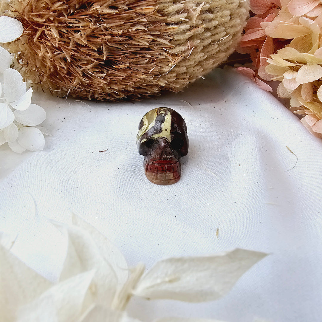 Red Jasper Skull