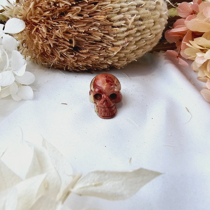 Red Jasper Skull