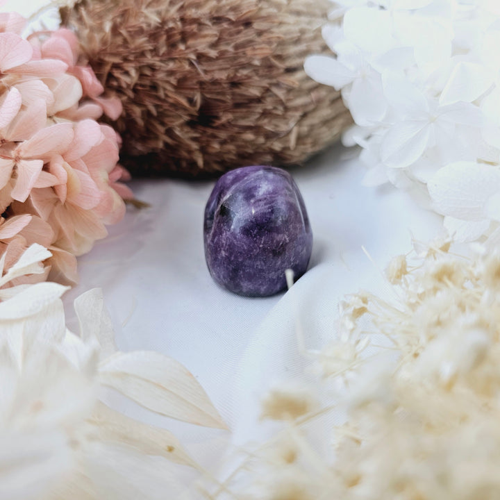 Lepidolite Skull