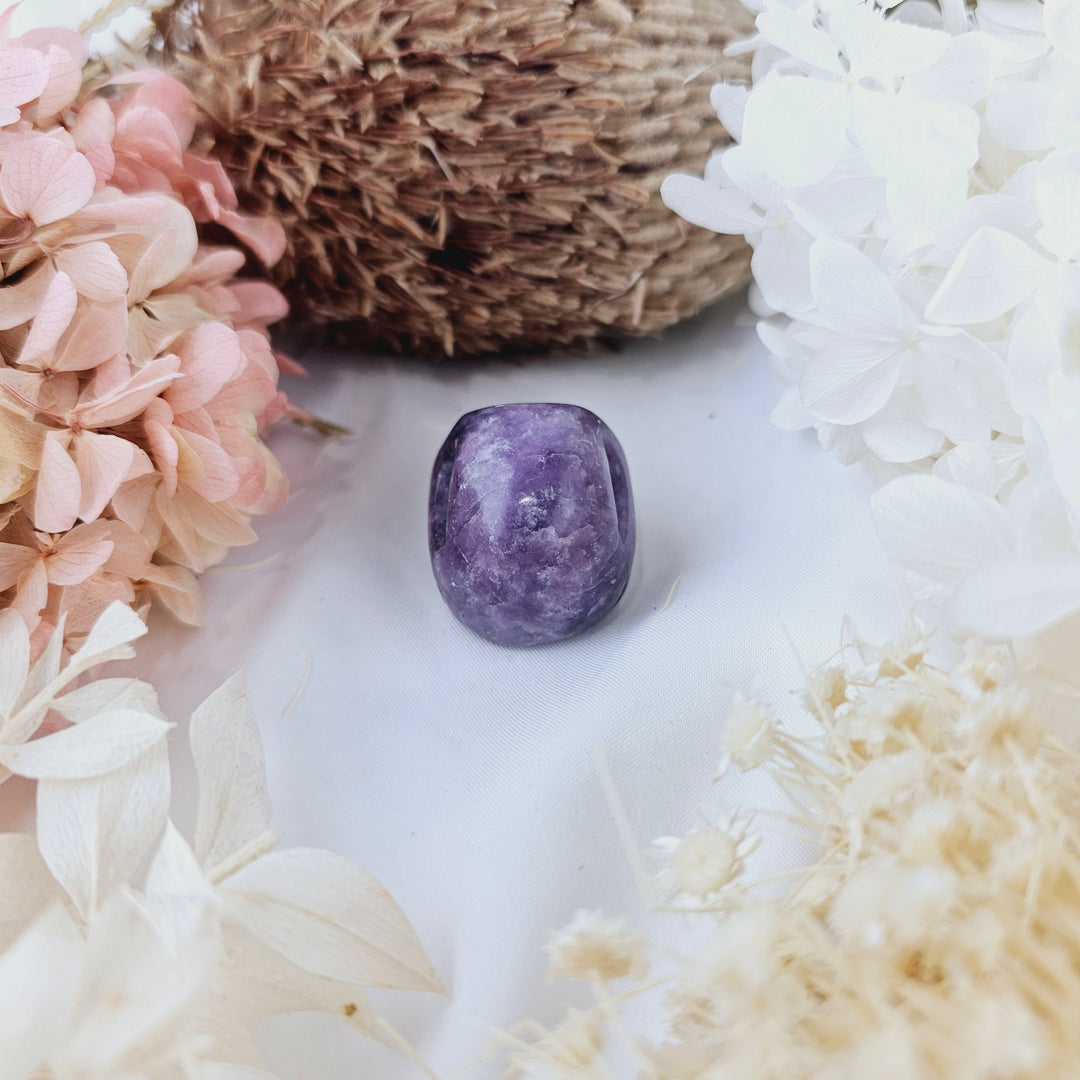 Lepidolite Skull