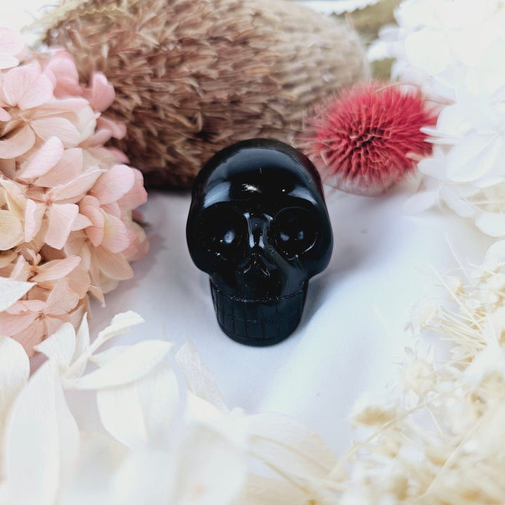 Black Obsidian Skull