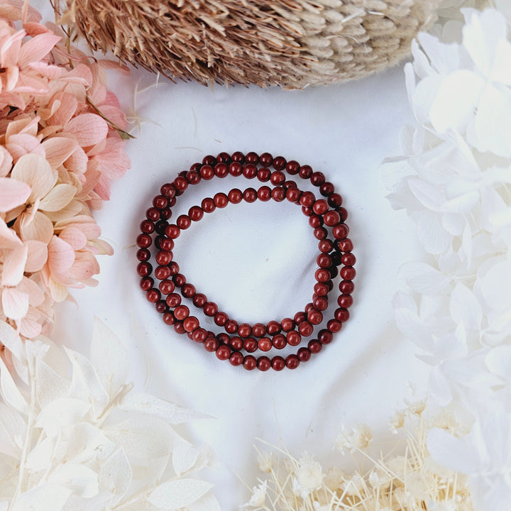 Red Jasper Bracelet - 4mm #1