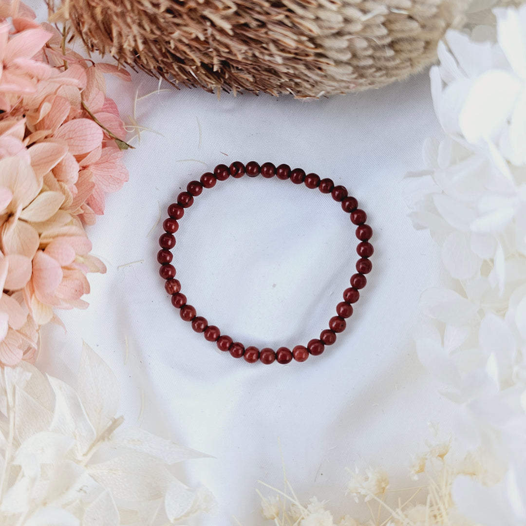 Red Jasper Bracelet - 4mm #1