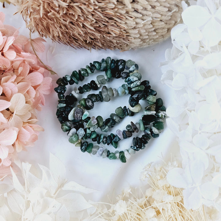 Moss Agate Bracelet - Chip #2