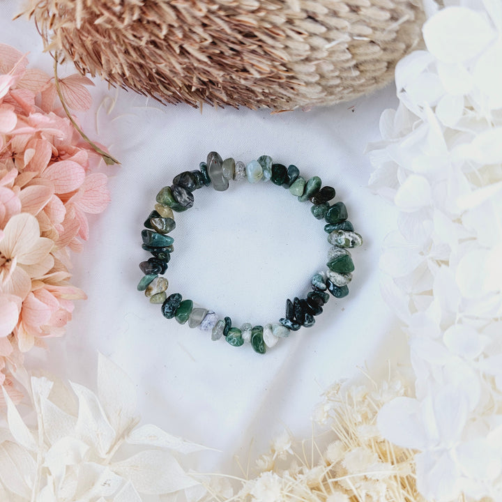 Moss Agate Bracelet - Chip #2