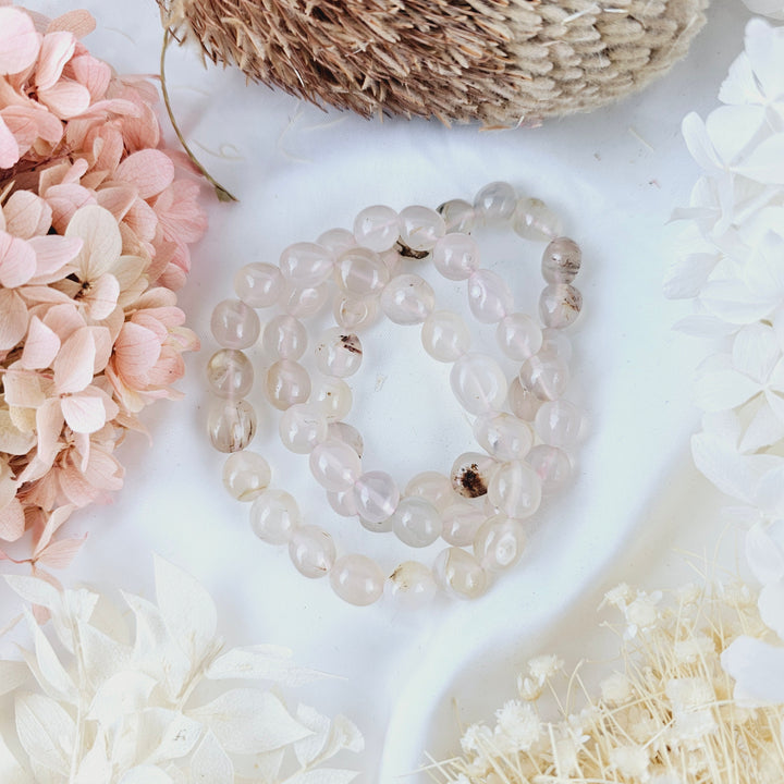 Pink Agate Bracelet - Tumbled