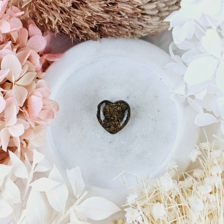 Bronzite Heart Pendant