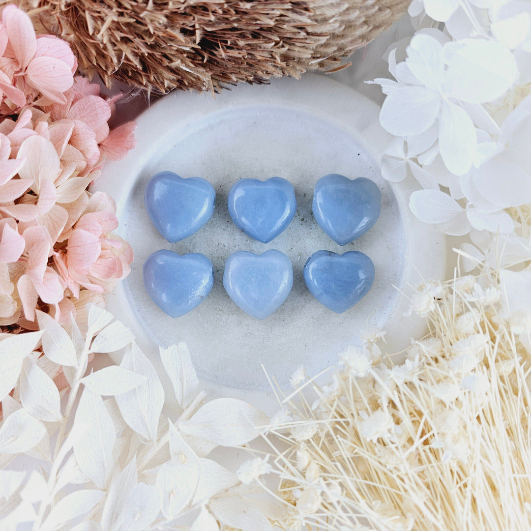 Angelite Heart Pendant