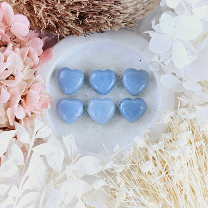 Angelite Heart Pendant
