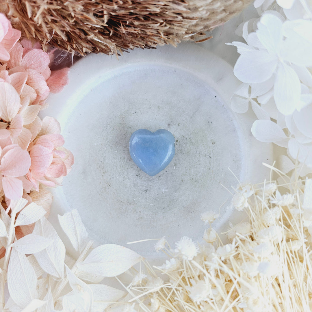 Angelite Heart Pendant