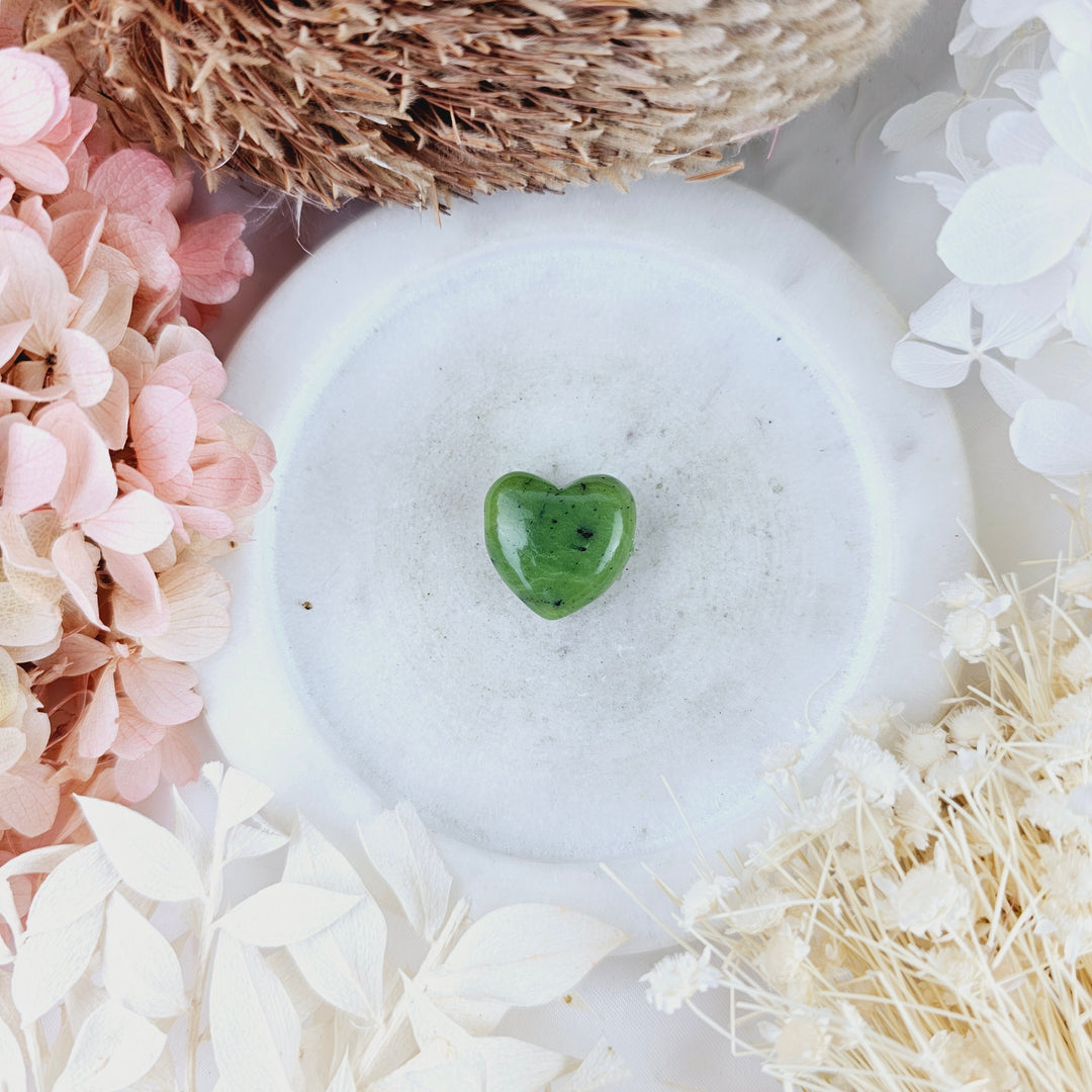 Jade (Nephrite) Heart Pendant