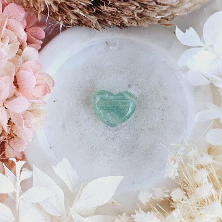 Green Fluorite Heart Pendant