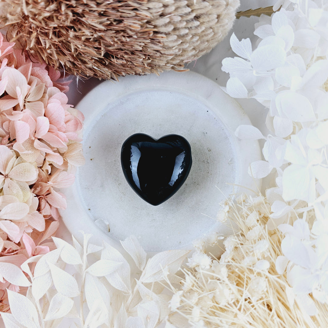 Black Obsidian Heart Pendant