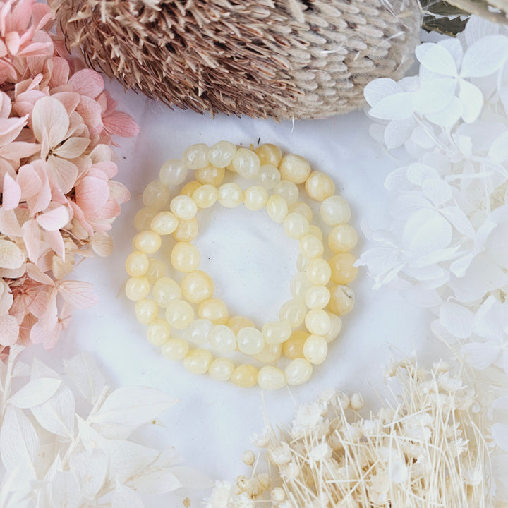 Orange Calcite Bracelet - Tumbled #2