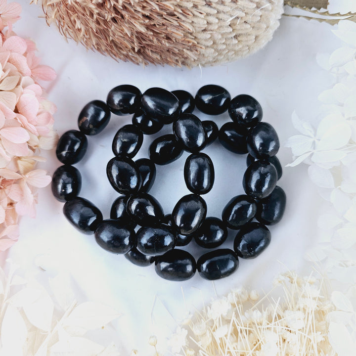 Shungite Bracelet - Tumbled #6