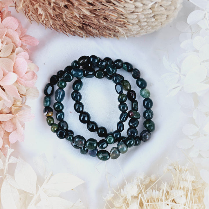 Bloodstone Jasper Bracelet - Tumbled #2