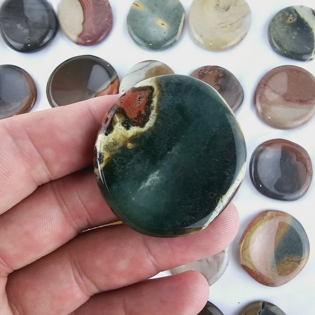 Polychrome Jasper Worry Stone