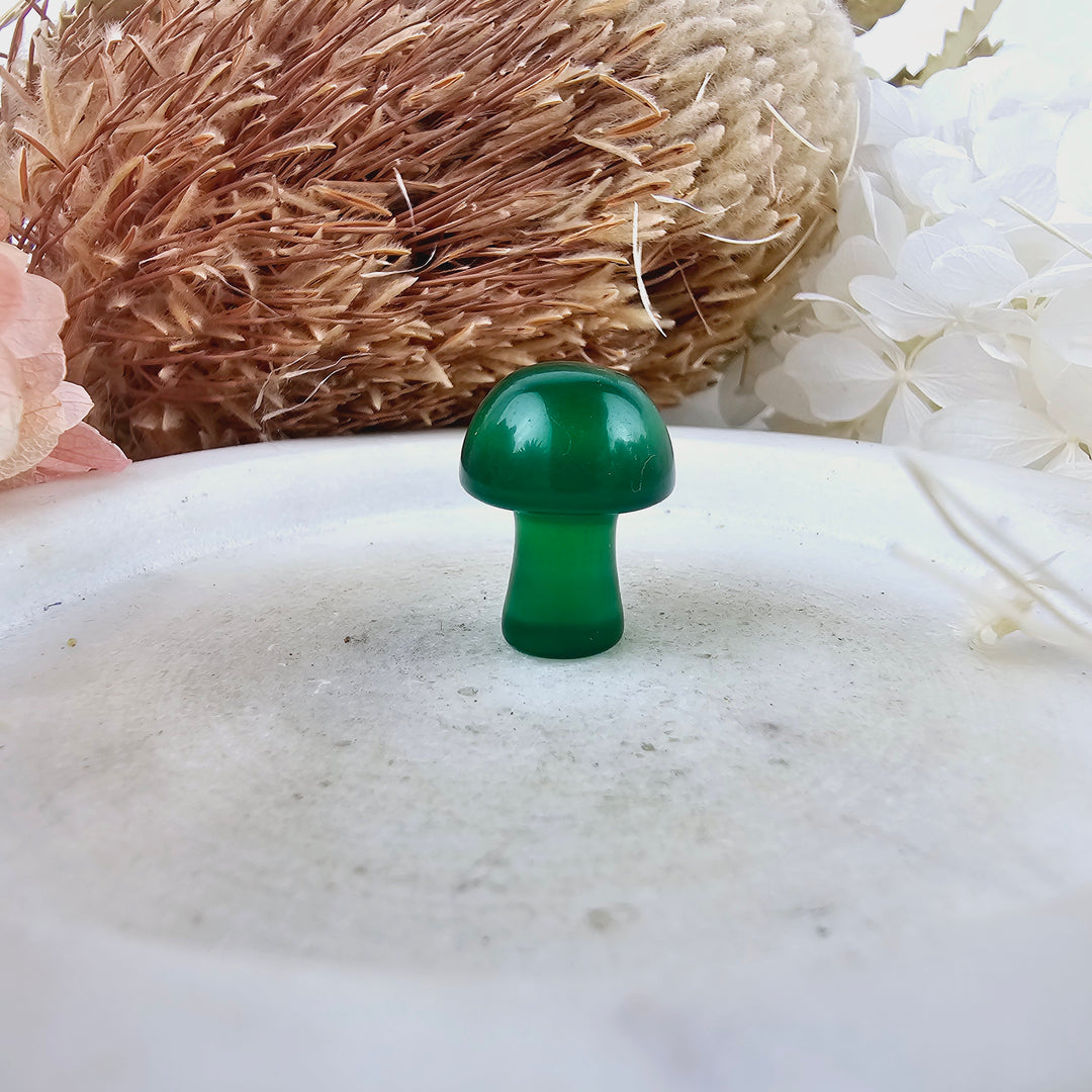 Green Agate Mushroom