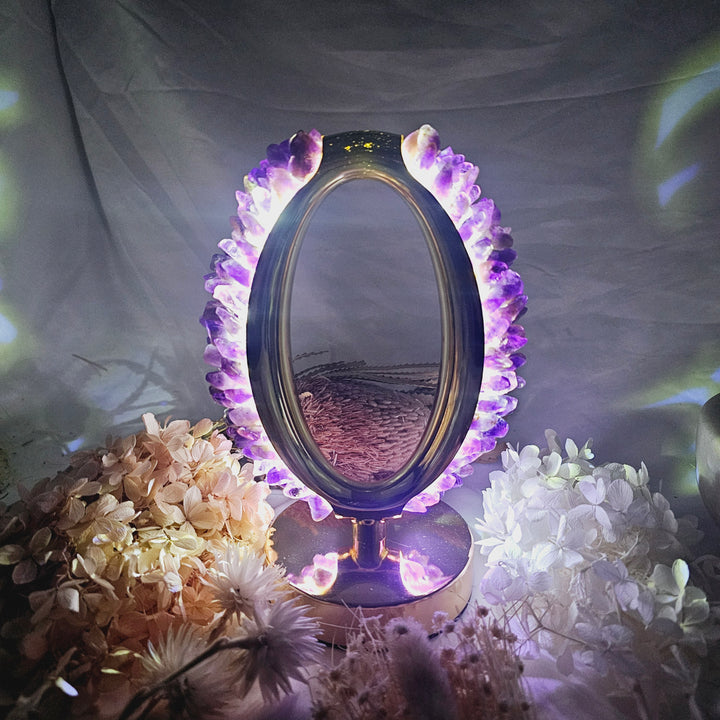 Amethyst Oval Lamp