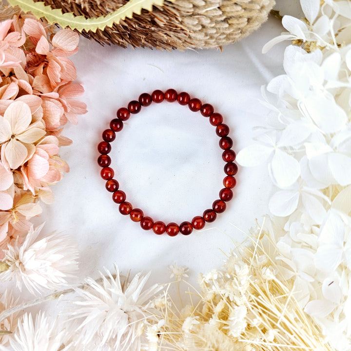 Carnelian Bracelet - 6mm #2