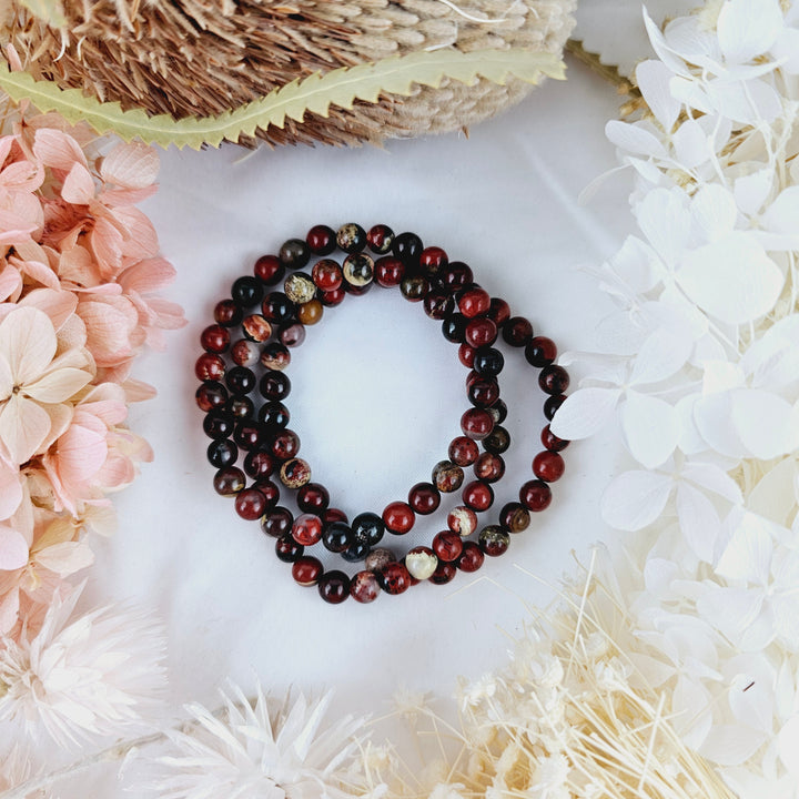 Red Jasper Bracelet - 6mm #2