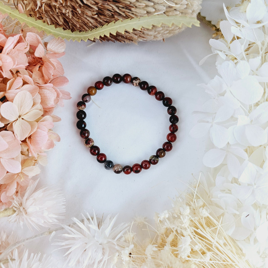 Red Jasper Bracelet - 6mm #2