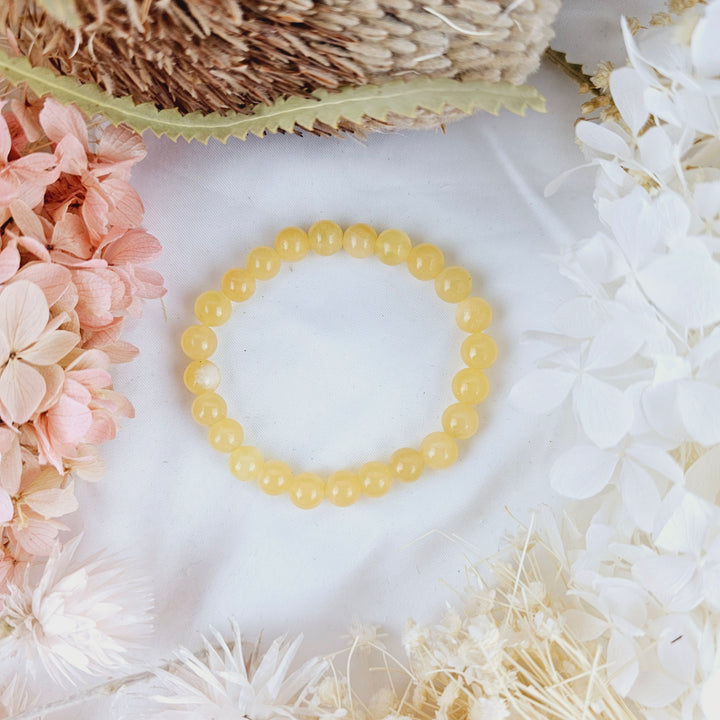 Orange Calcite Bracelet - 8mm