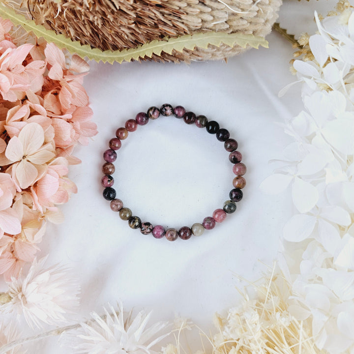 Rhodonite bracelet - 6mm #2