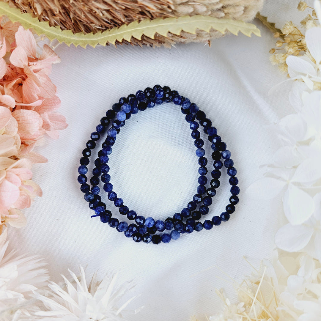 Sodalite Faceted Bracelet - 4mm