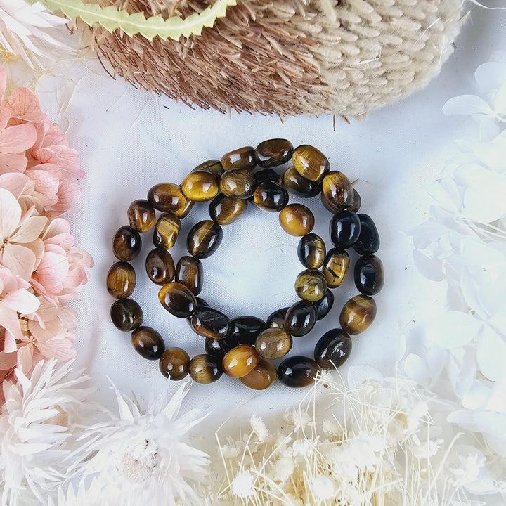 Tigers Eye Bracelet - Tumbled #2