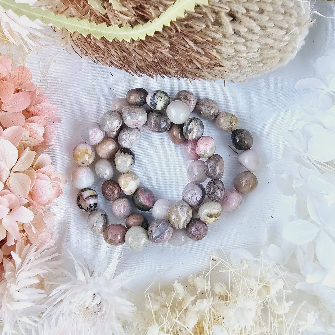 Rhodonite Bracelet - Tumbled