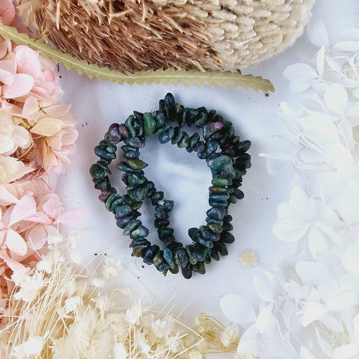Ruby Kyanite Fuchsite Bracelet - Chip #2