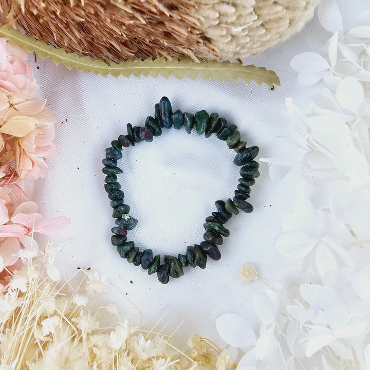 Ruby Kyanite Fuchsite Bracelet - Chip #2