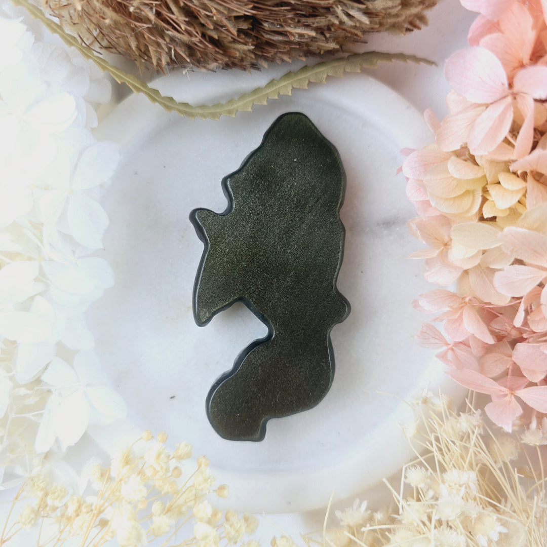 Gold Sheen Obsidian Mermaid