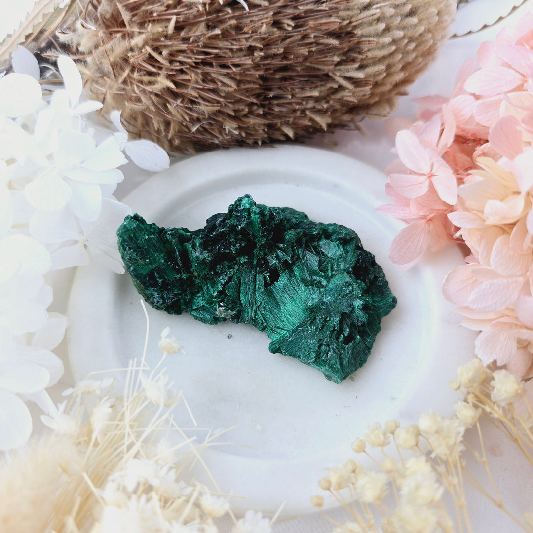 Malachite Fibrous Specimen