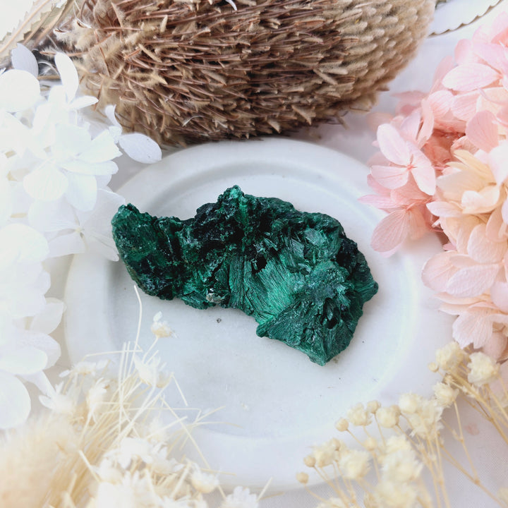 Malachite Fibrous Specimen