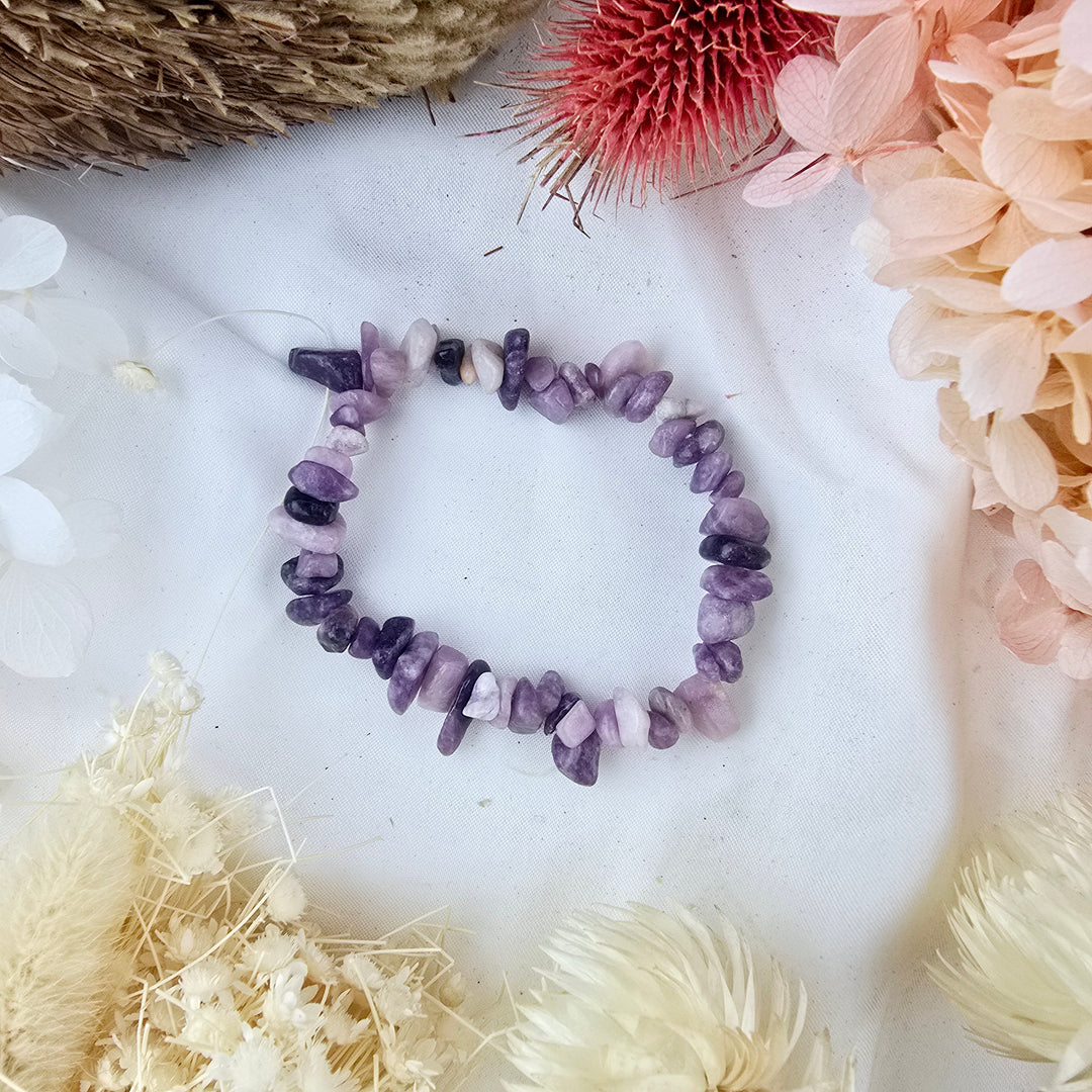 Lepidolite Bracelet - Chip