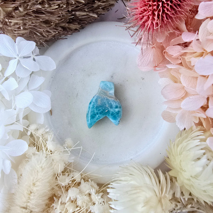 Larimar Mermaid Tail Pendant