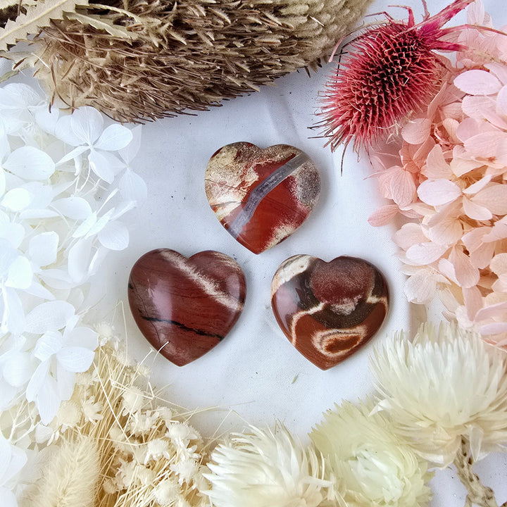 Red Jasper Heart