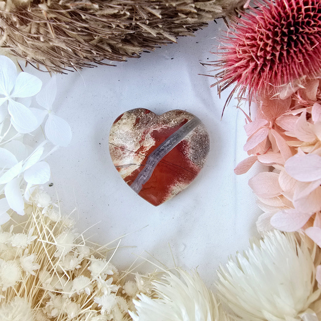 Red Jasper Heart