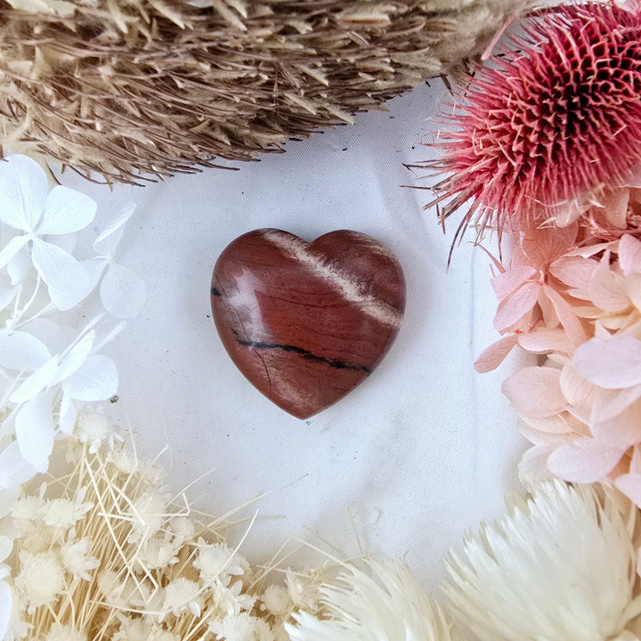 Red Jasper Heart