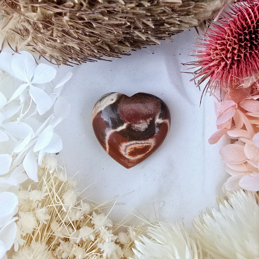 Red Jasper Heart