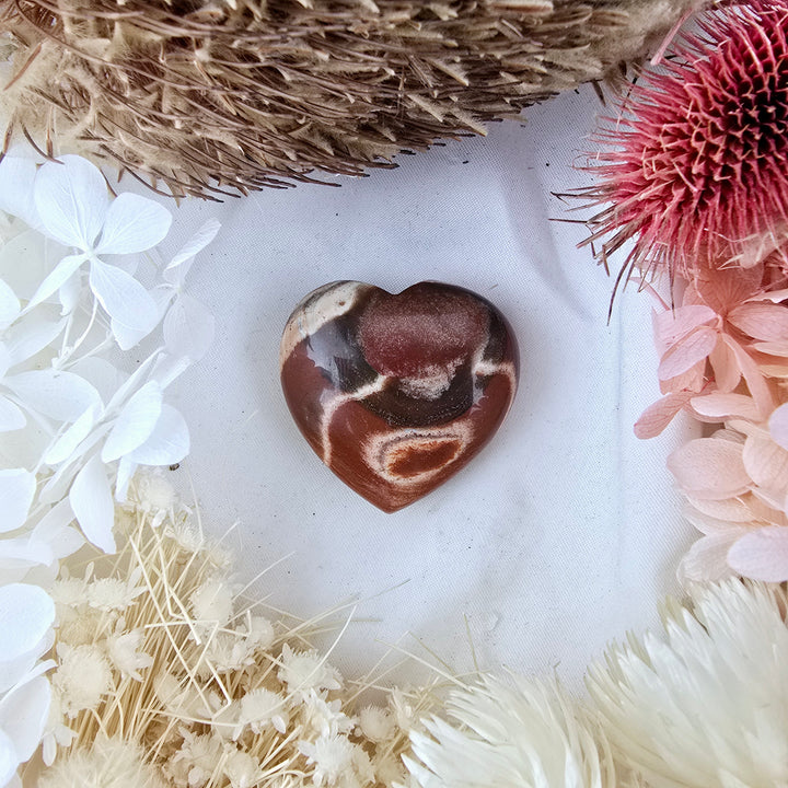 Red Jasper Heart